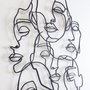 Wallity Faces Line Art- APT743 L Escultura de pared